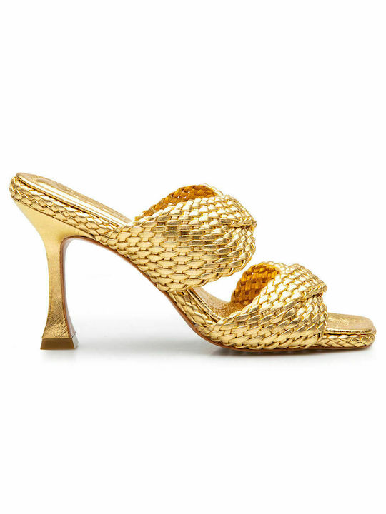 Vicenza Valentina Gold Slides