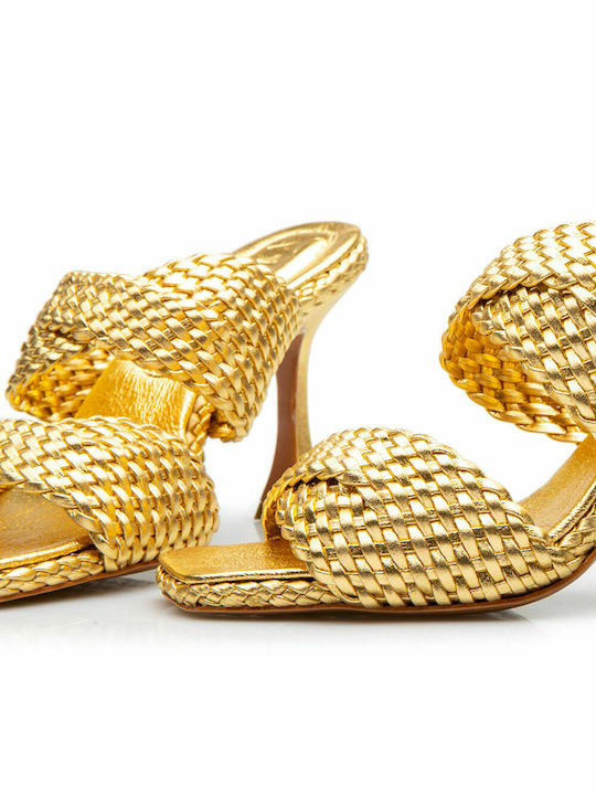 Vicenza Valentina Gold Slides