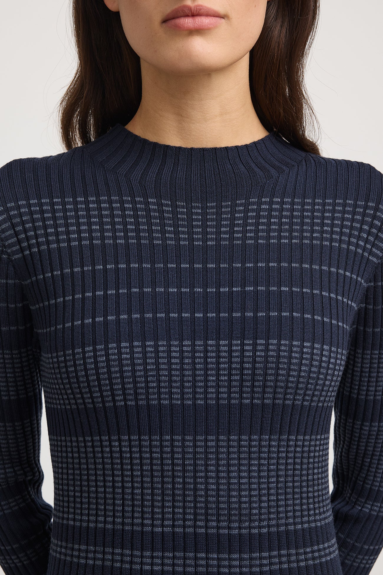Toorallie Gradient Stripe Dress in French Navy