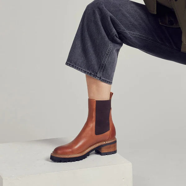 Eos Linear Ankle Boot Brandy