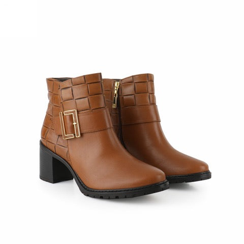 Luz da Lua Luna Brandy Mid Heel Ankle Boot