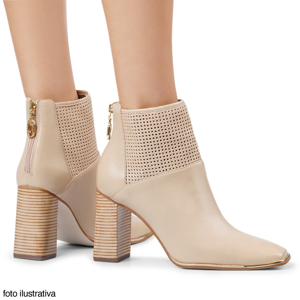 Luz da Lua Jessica Heeled Ankle Boots